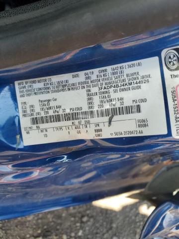 2019 FORD FIESTA 3FADP4BJ4KM144926