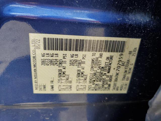 2022 NISSAN ROGUE SV - 5N1BT3BA7NC707959