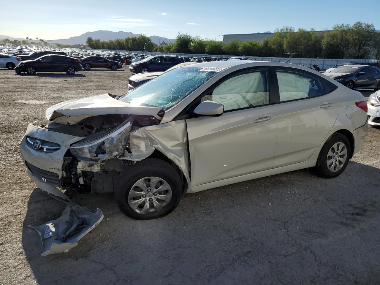 Lot #2893614850 2015 HYUNDAI ACCENT GLS