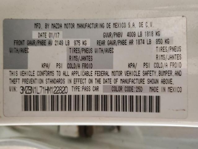 2017 MAZDA 3 TOURING - 3MZBN1L71HM122820