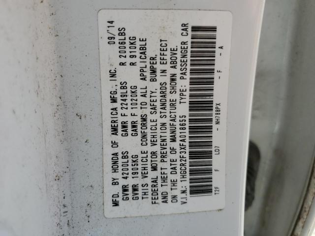 2015 HONDA ACCORD LX - 1HGCR2F3XFA018655