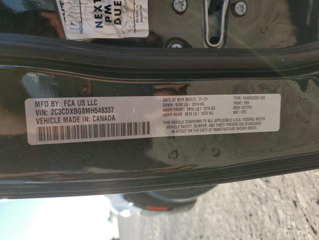 2021 DODGE CHARGER SX - 2C3CDXBG8MH548337