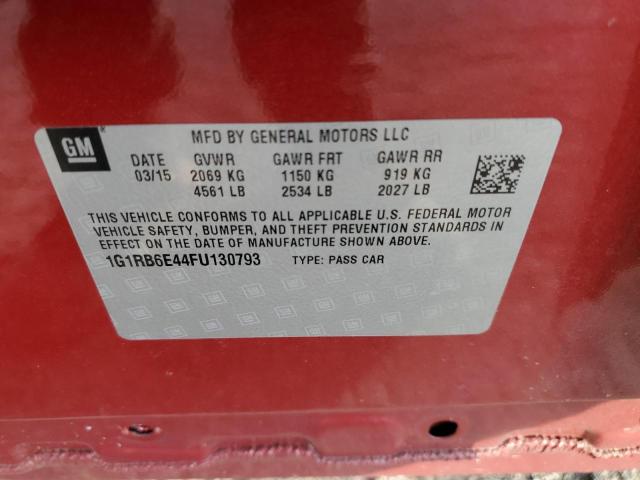 VIN 1G1RB6E44FU130793 2015 Chevrolet Volt no.13