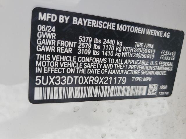 2024 BMW X4 XDRIVE3 - 5UX33DT0XR9X21179