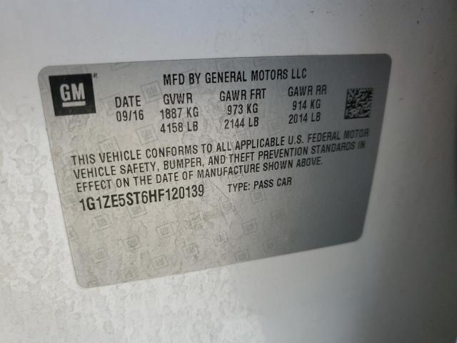 2017 CHEVROLET MALIBU LT - 1G1ZE5ST6HF120139