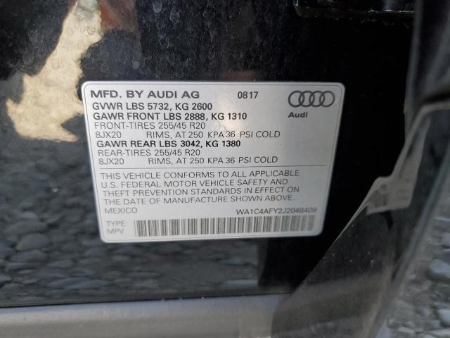 VIN WA1C4AFY2J2048409 2018 Audi SQ5, Prestige no.13