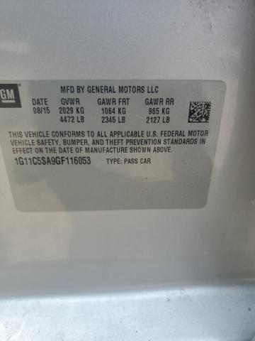 2016 CHEVROLET MALIBU LIM - 1G11C5SA9GF116053