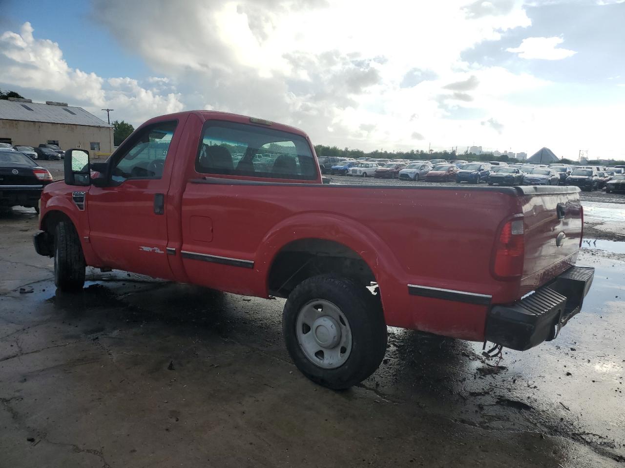 FORD F250 SUPER 2009 red  gas 1FTNF20Y39EA01567 photo #3