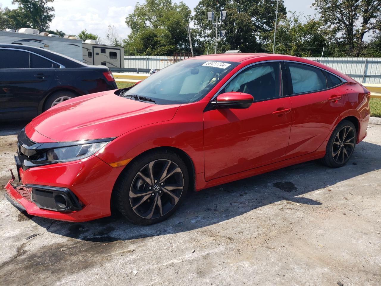 Lot #2974811023 2019 HONDA CIVIC SPOR