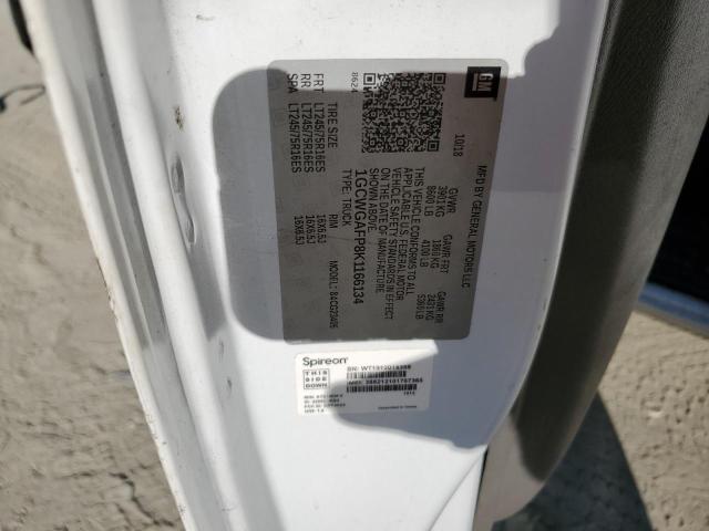 2019 CHEVROLET EXPRESS G2 - 1GCWGAFP8K1166134