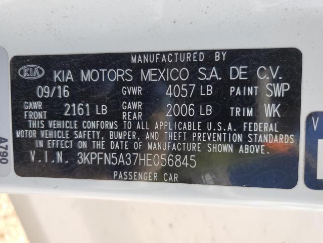 VIN 3KPFN5A37HE056845 2017 KIA Forte, EX no.12