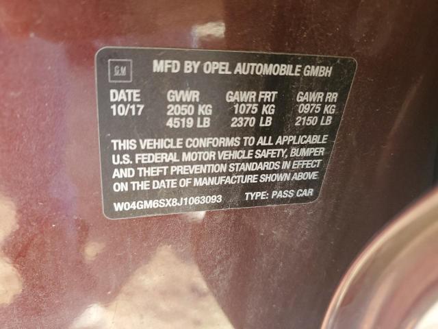 VIN W04GM6SX8J1063093 2018 Buick Regal, Preferred Ii no.12