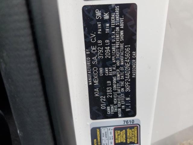 2022 KIA FORTE FE - 3KPF24AD2NE456061