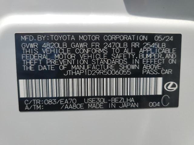 VIN JTHAP1D29R5006055 2024 Lexus IS, 500 F Sport no.12