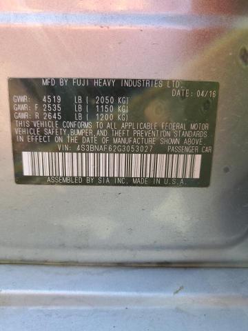 2016 SUBARU LEGACY 2.5 - 4S3BNAF62G3053027