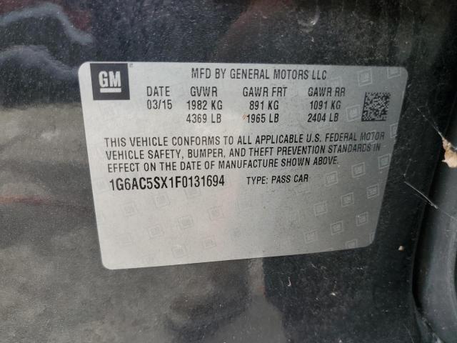 2015 CADILLAC ATS PERFOR - 1G6AC5SX1F0131694