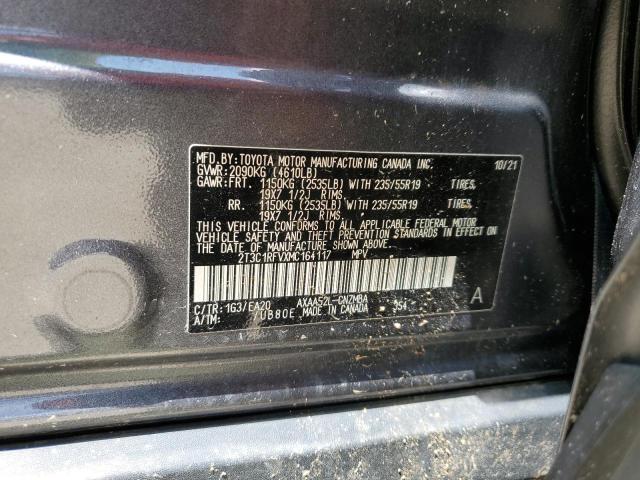 2021 TOYOTA RAV4 XLE P 2T3C1RFVXMC164117
