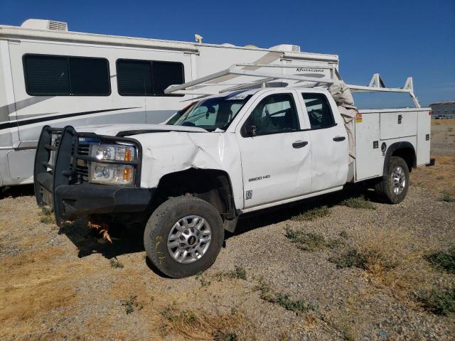 CHEVROLET SILVERADO 2015 white 4dr ext flexible fuel 1GB2KUEG5FZ551436 photo #1