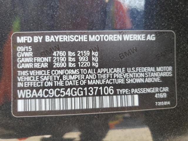 VIN WBA4C9C54GG137106 2016 BMW 4 Series, 428 Xi Gra... no.13