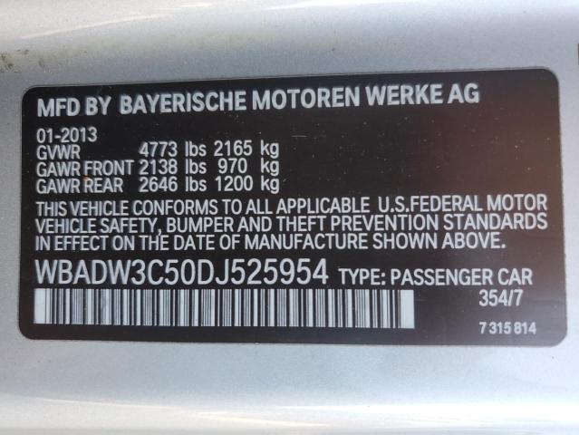 VIN WBADW3C50DJ525954 2013 BMW 3 Series, 328 I no.12