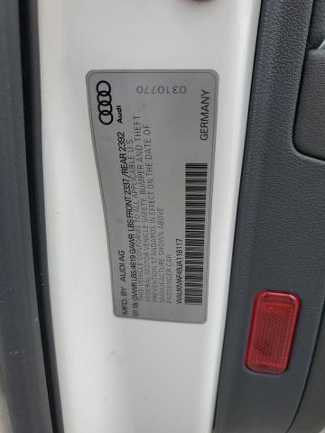 VIN WAUKMAF49JA118117 2018 Audi A4, Premium no.12