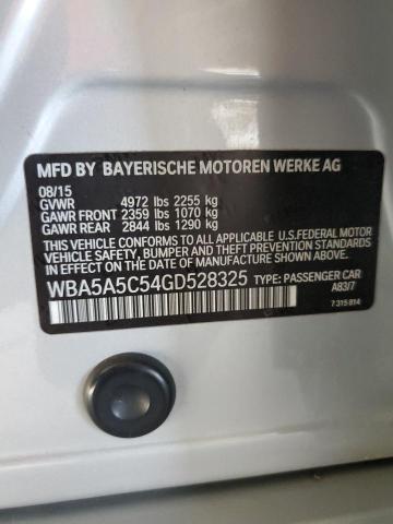 VIN WBA5A5C54GD528325 2016 BMW 5 Series, 528 I no.12