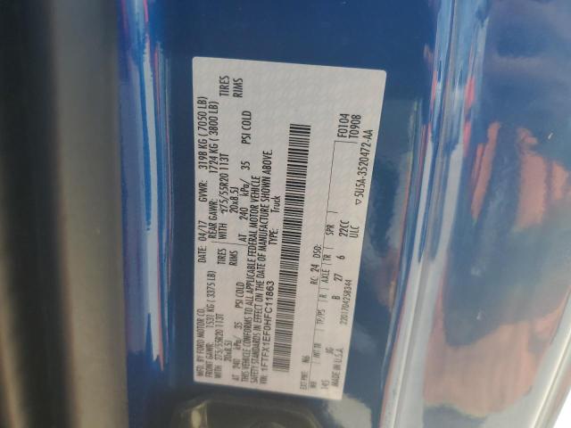 2017 FORD F150 SUPER - 1FTFX1EF0HFC11863