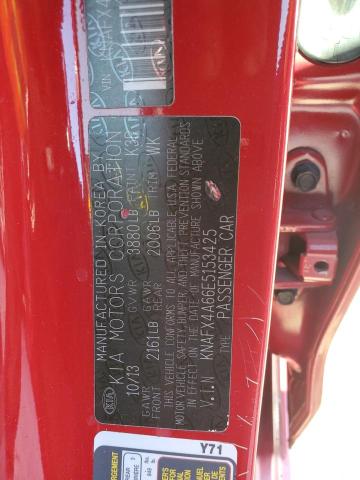 VIN KNAFX4A66E5153425 2014 KIA Forte, LX no.13