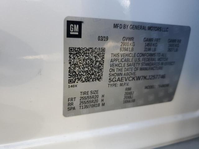 2019 BUICK ENCLAVE AV - 5GAEVCKW7KJ257746