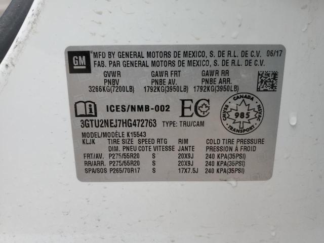 2017 GMC SIERRA K15 - 3GTU2NEJ7HG472763