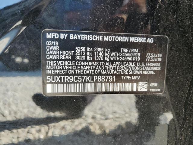 VIN 5UXTR9C57KLP88791 2019 BMW X3, Xdrive30I no.13