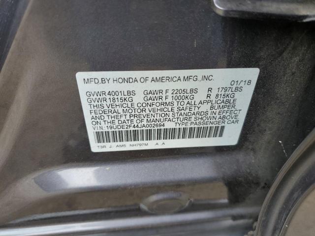2018 ACURA ILX SPECIA - 19UDE2F44JA002694