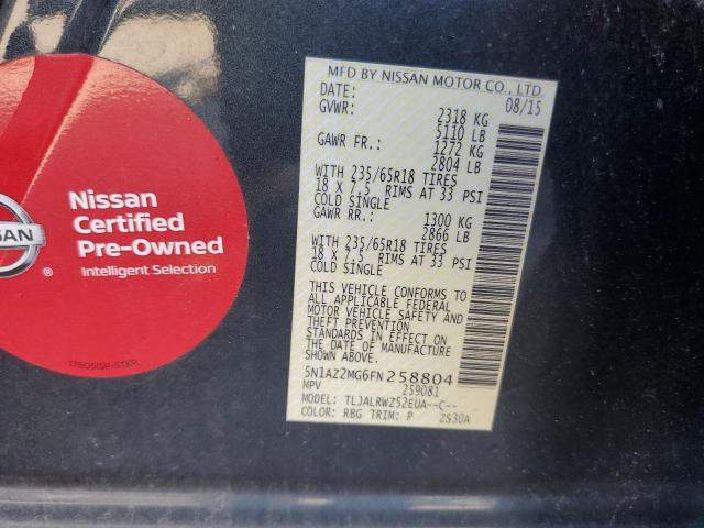 2015 NISSAN MURANO S - 5N1AZ2MG6FN258804