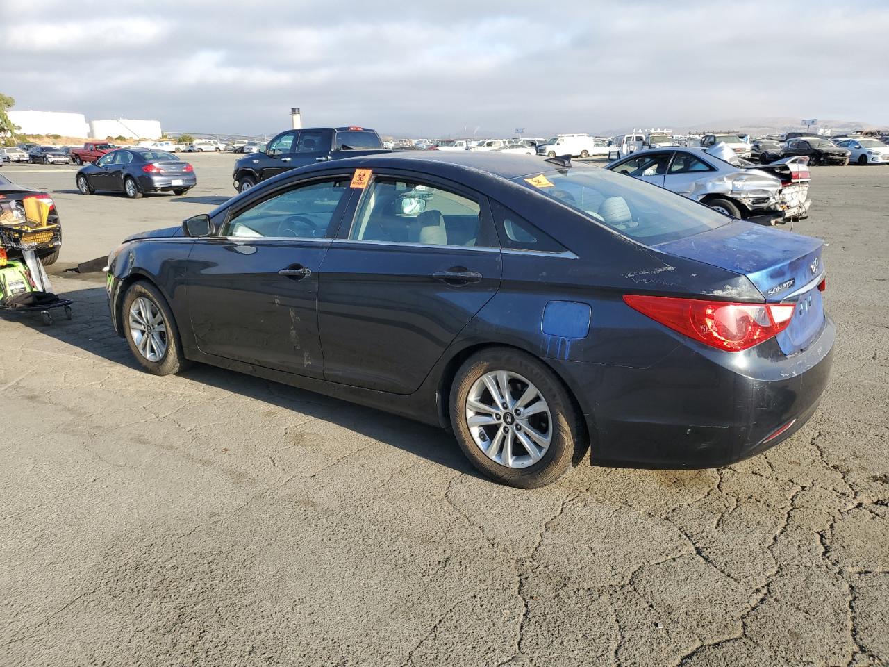 HYUNDAI SONATA GLS 2013 black  gas 5NPEB4AC3DH746001 photo #3