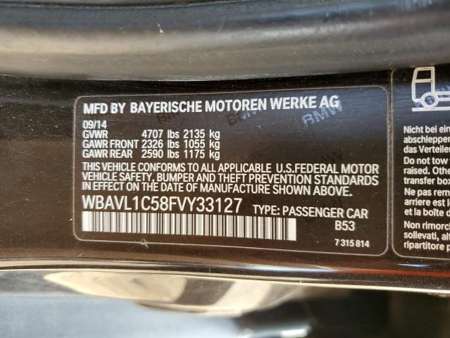 2015 BMW X1 XDRIVE2 - WBAVL1C58FVY33127