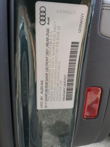 2018 AUDI S4 PRESTIG WAUC4AF41JA007937