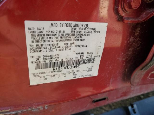2018 FORD ECOSPORT S - MAJ3P1TE8JC230543