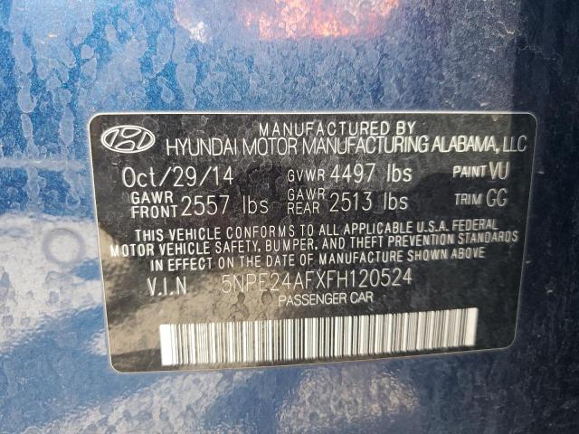 VIN 5NPE24AFXFH120524 2015 Hyundai Sonata, SE no.12