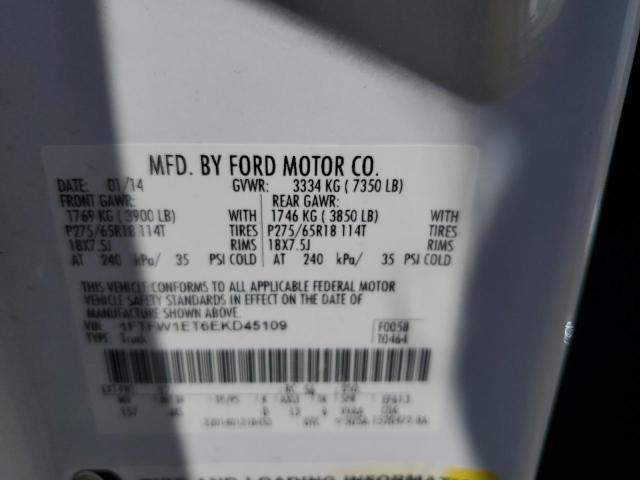 VIN 1FTFW1ET6EKD45109 2014 FORD F-150 no.12