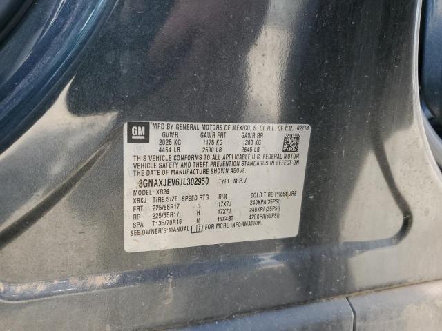 2018 CHEVROLET EQUINOX LT - 3GNAXJEV6JL302950