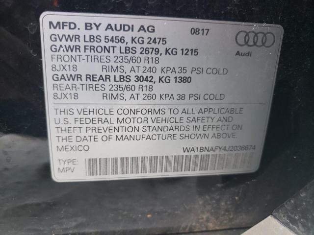 VIN WA1BNAFY4J2036674 2018 Audi Q5, Premium Plus no.14