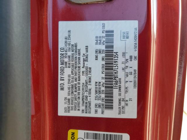 2020 FORD MUSTANG - 1FA6P8TH7L5191354