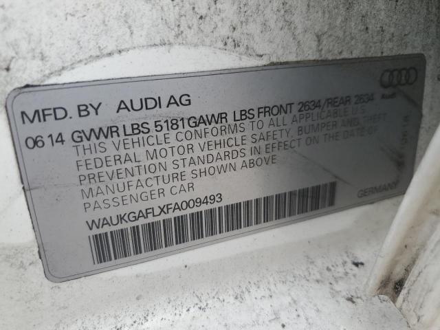 2015 AUDI S4 PRESTIG WAUKGAFLXFA009493