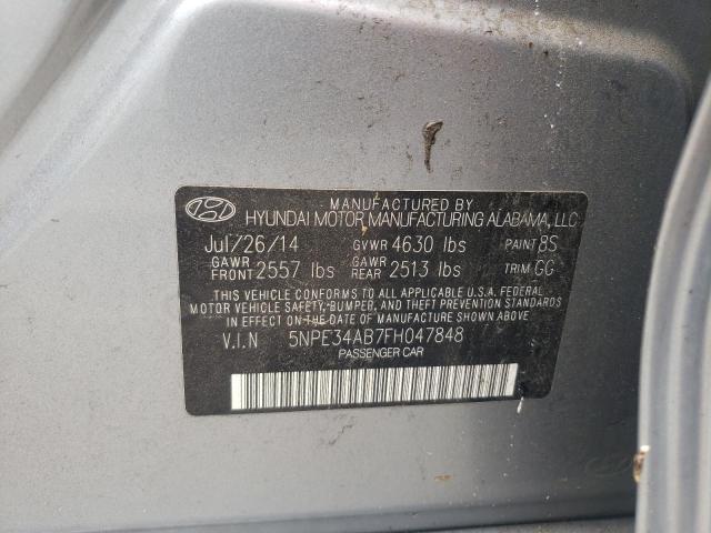 2015 HYUNDAI SONATA SPO - 5NPE34AB7FH047848