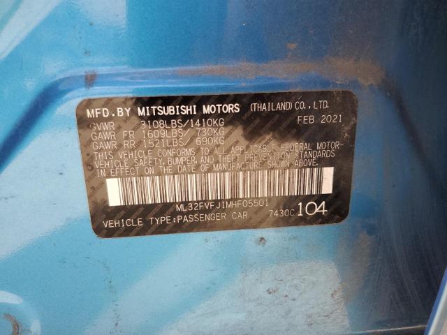 2021 MITSUBISHI MIRAGE G4 - ML32FVFJ1MHF05501
