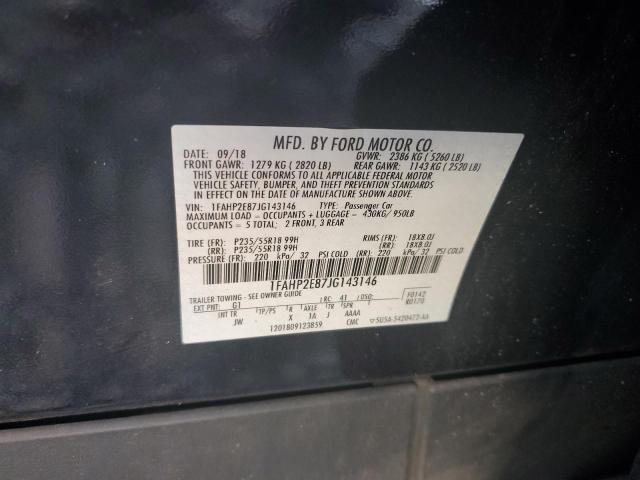 2018 FORD TAURUS SEL - 1FAHP2E87JG143146