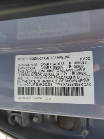 2021 HONDA ACCORD SPO - 1HGCV2F38MA002253