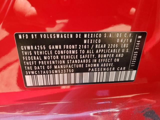 2016 VOLKSWAGEN GOLF SPORT - 3VWC17AU3GM523750