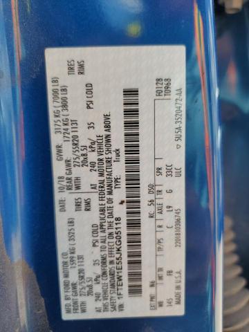 2018 FORD F150 SUPER - 1FTEW1E55JKG05118