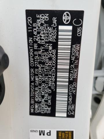 2021 TOYOTA COROLLA SE - JTDP4MCE0MJ068848